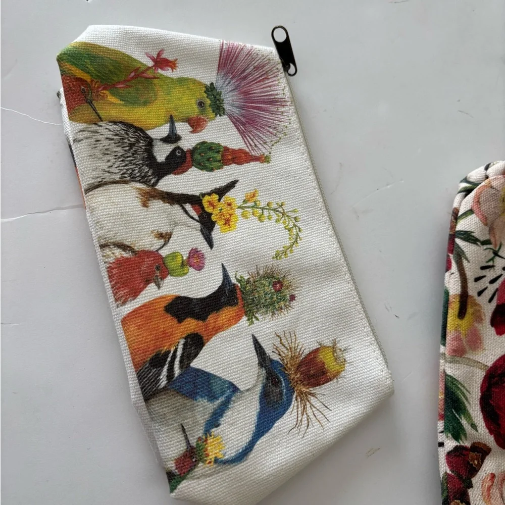 Two Printed Canvas Pouches *NEW*